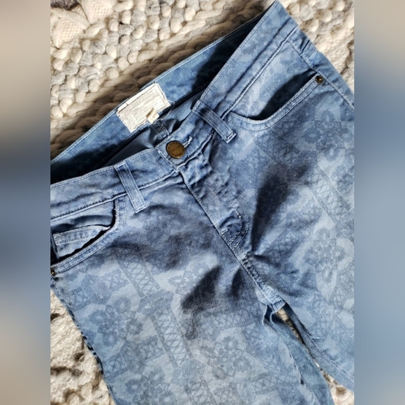 Current/Elliott The Stilletto Navy Bandana denim Jeans Sz. 27 Jeans - Picture 7 of 8